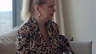 Sweet Innocent Blonde MILF on Her First Porn Casting