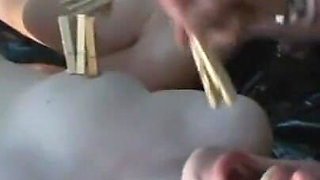 Humiliating penis sucking in the forest