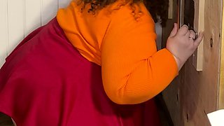 Jinkies- it looks to me like Velma had fun at my glory hole