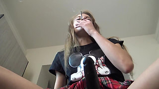 Sucking Fag of the Cheeky Humiliatrix Teen Slut!