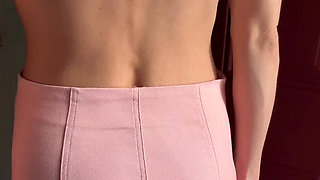 This or That: 2 Pink Denim Mini Skirts