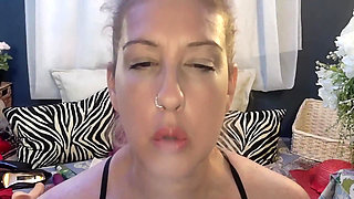 Maggie Moon Smoking a Cigarette