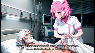 Beautiful nurse has the formula to get her buddies better faster- porn in spanish- AI porn