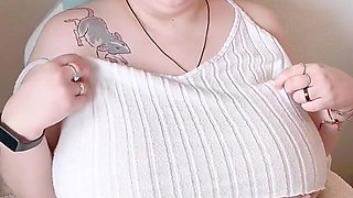 POV Roleplay Flashing Giant Tits While You Play a Game