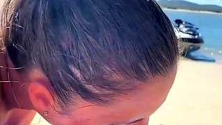 Isabelle Eleanore Takes Cock On Beach And Swallows CIM