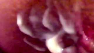 Mary Rider caught on camera on bed with anal gaping and foot fetish