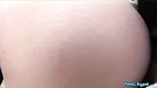 Busty lady with shot hairs fucked for money by horny fake agent