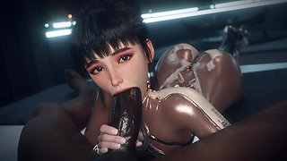 Nympho Slut Takes Intense Double Penetration From Two Monster Black Cocks