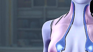 Widowmaker Punished for Cake - Intense BBC Fuck & Creampie - 3D Overwatch Porn