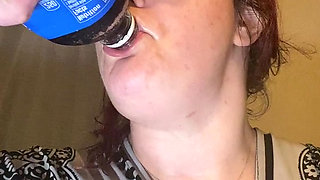 Chugging a Cola - Sexy Sequel with Close Ups! Lots of Sounds! Second Episode