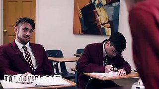 Big Tits Mature Teacher Gets Rough Classroom Gangbang