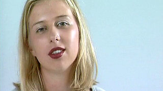 This German Blondie Likes to Show Her Perfect Tits on Casting