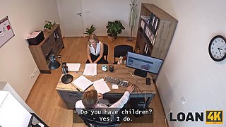 Loan4k. hot blondie is riding a meaty dick in the office and cheating on her hubby