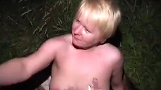 Blonde Hotwife Sucks And Fucks Stranger Outside Car