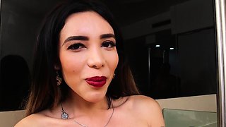 Bigbutt TS Latina analsmashed by bigcock
