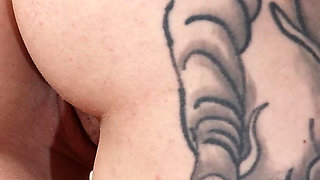 Tattooed Flexi Real Doll Gets Passive Stretched