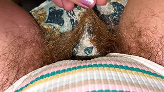 Super Thick and Long Plussy Hair Bush Closeup