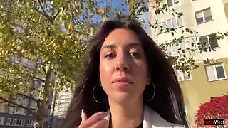 Unfaithful Wife Goes To Supermarket With Cum On Her Face From Lover - Cumwalk