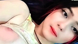 Porn actress touches herself and shows her whole body