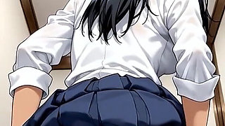 Huge Dick in Wife Ass Fucking Cum