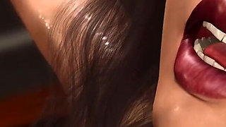 Sci-fi fuck machine! Male android fucks hard a young sexy brunette in the lab