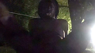 Fooling Around At Night Outside On The Sidewalk Fully Naked Part 4
