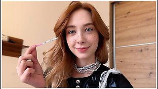 What To Do If Your Maid Is Pregnant After A Creampie? Fuck Her Hard Again! - Loly Nebel