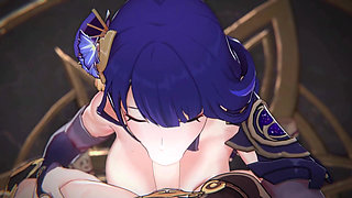 Genshin Impact - Raiden Shogun and Aether Passionate Sex Scene - Sweet Moaning - 3D Hentai Animation