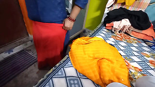 Very Beautiful Bhabhi in Yellow Saree