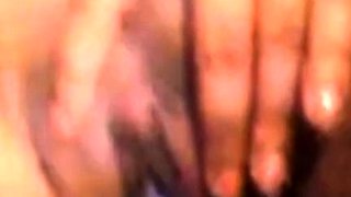 Filipina Amateur Shaves and Masturbates on Webcam