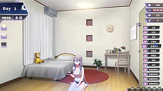 Hentai Game - Happiness Double Room - Silver Haired Woman Gets Her Pussy Pounded