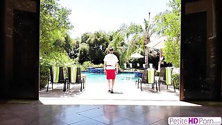 Petite Kiara Cole goes after thick cock without hesitation