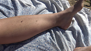 French Cuckold Wife Lets Perverted Cum on Her Hairy Pussy