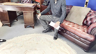 Student Disciplined by Mr J: Hard Over-the-knee Spanking