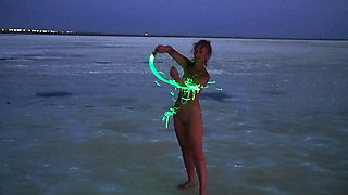 Nude Eva and Green Snake