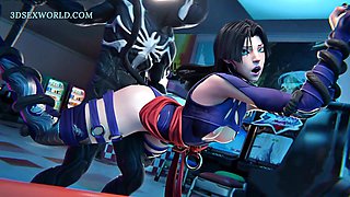 The Misunderstanding: Psylocke X Venom (THREE DIMENSIONAL Anime Pornography)