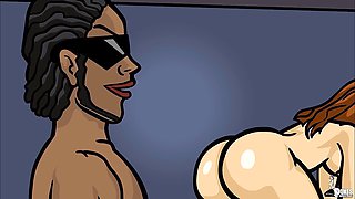 Curvy PAWG gives a VIP lap dance to a rock-hard manhood