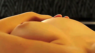 Brunette with a Trimmed Pussy and Big Tits Gets a Creampie