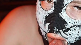 Ghost Sits on Your Face and Sucks Your Cock.