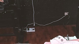 Latex Nurse Dominafire Sounds & Milks Bound Slave in Segufix