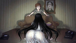 Beautiful Horror Girl Crawled Out of My TV