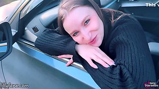 Car Slut Sucks & Gets Fucked After Catching A Public Jerk - Pov