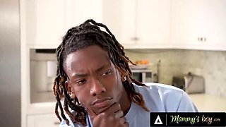 Stepmom Danielle Renae Secretly Fucks Step Son - Big Tits Interracial Breeding Creampie