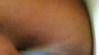 I cought my step sister fucked her self with toilet brush