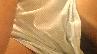 Stepmom in Pajamas, You Can See Her Hairy Pussy