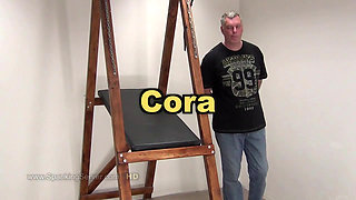 Cora pussy spanking