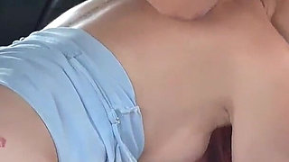 Risky Handjob When Driving I Called Beautiful Redhead to See My Cock Until I Cum!