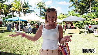 Ivy's Wild Passion in a Steamy Outdoor Market Romp