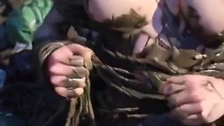 Trash Bondage Humiliation - Desperate Woman Craving Creampie