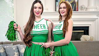 Hot teen cheerleaders lesbian anal sex